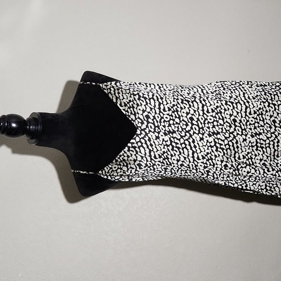 Forever 21 Dress Womens Size L Cheetah Print Sundress Cocktail Black Silver - Picture 4 of 13